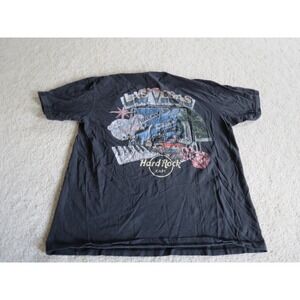 Pacsun Hard Rock Cafe Las Vegas T-Shirt Womens Medium Black Graphic Tee